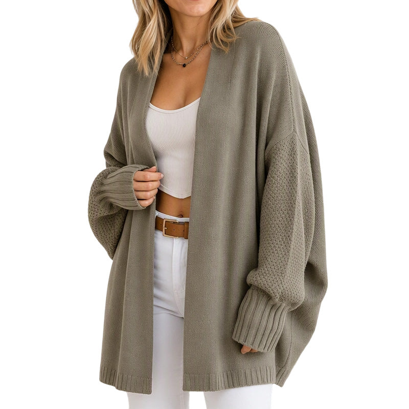 Cardigan en maille coupe ample pour femme