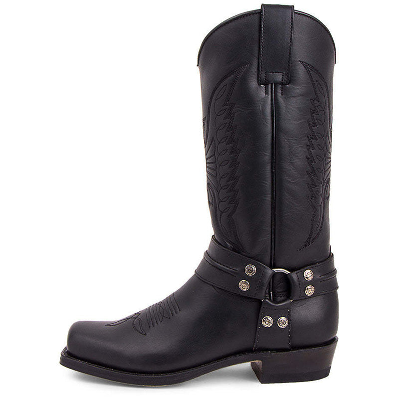 Bottes de cowboy western à bout carré pour hommes