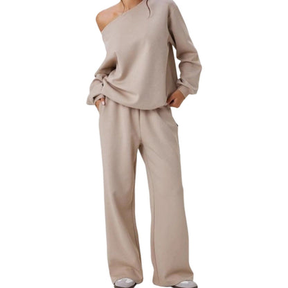 🌸 OFFRE LIMITÉE –50% ! ✨ Ensemble 2 pièces sweat-shirt et pantalon de survêtement pour femme