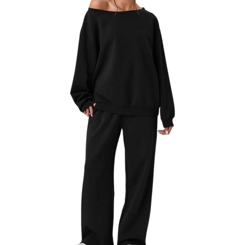 🌸 OFFRE LIMITÉE –50% ! ✨ Ensemble 2 pièces sweat-shirt et pantalon de survêtement pour femme