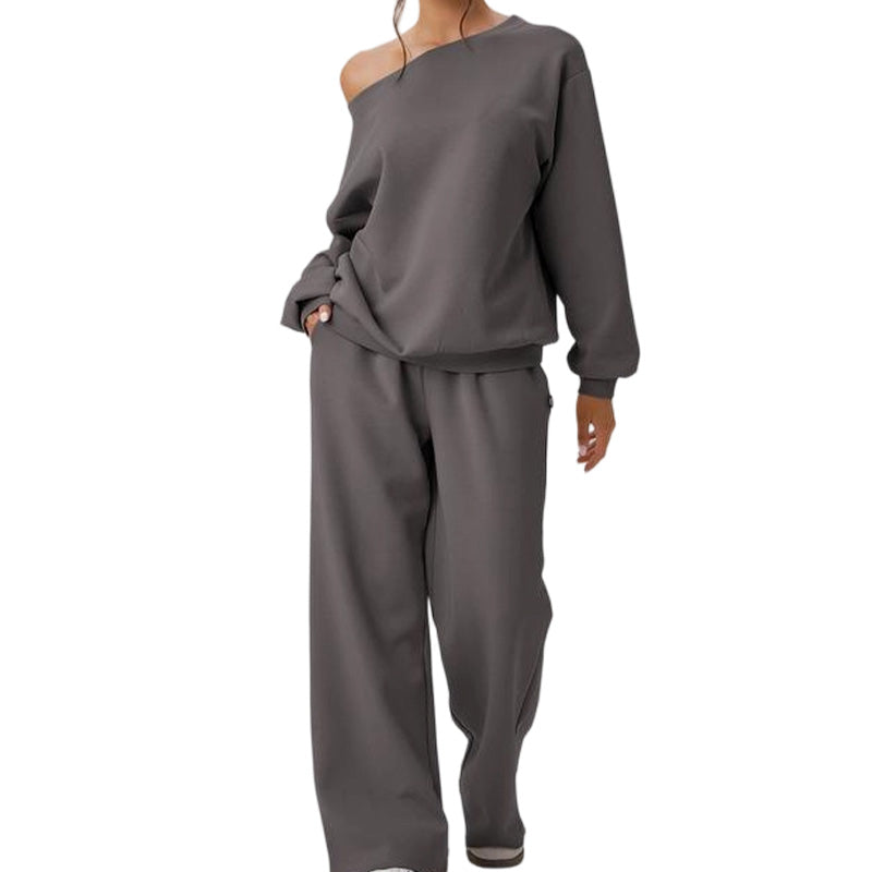 🌸 OFFRE LIMITÉE –50% ! ✨ Ensemble 2 pièces sweat-shirt et pantalon de survêtement pour femme