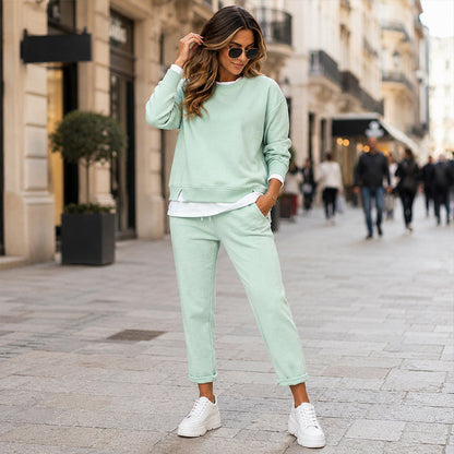🌙 OFFRE LIMITÉE -50% ! 💕 Ensemble sweat et pantalon fausse deux pièces pour femme