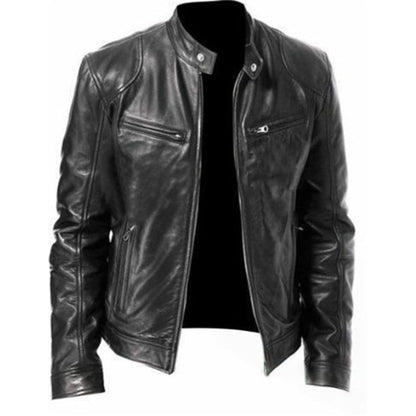 📢📢50 % DE RÉDUCTION !! ⏰ Veste tendance à col montant zippée pour hommes