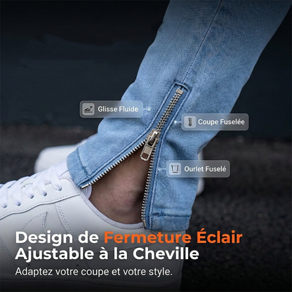 📢📢50 % DE RÉDUCTION !! ⏰ Jean cargo stretch ajusté skinny pour homme