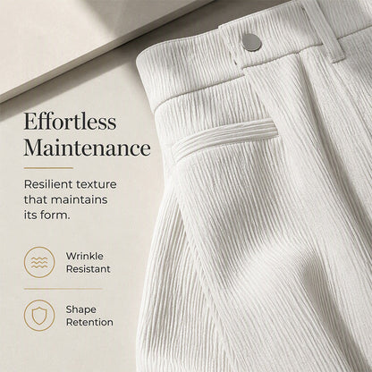 Pantalon large en velours côtelé à taille haute pour femme 