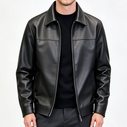 📢📢50 % DE RÉDUCTION !! ⏰ Blouson en cuir urbain raffiné