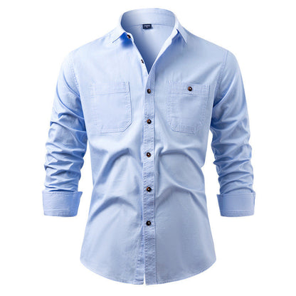 📢📢50 % DE RÉDUCTION !! ⏰ Chemise en jean décontractée à manches longues pour homme