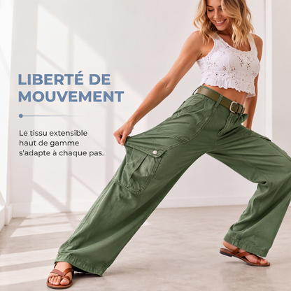 Pantalons cargo amples et élastiques pour femmes