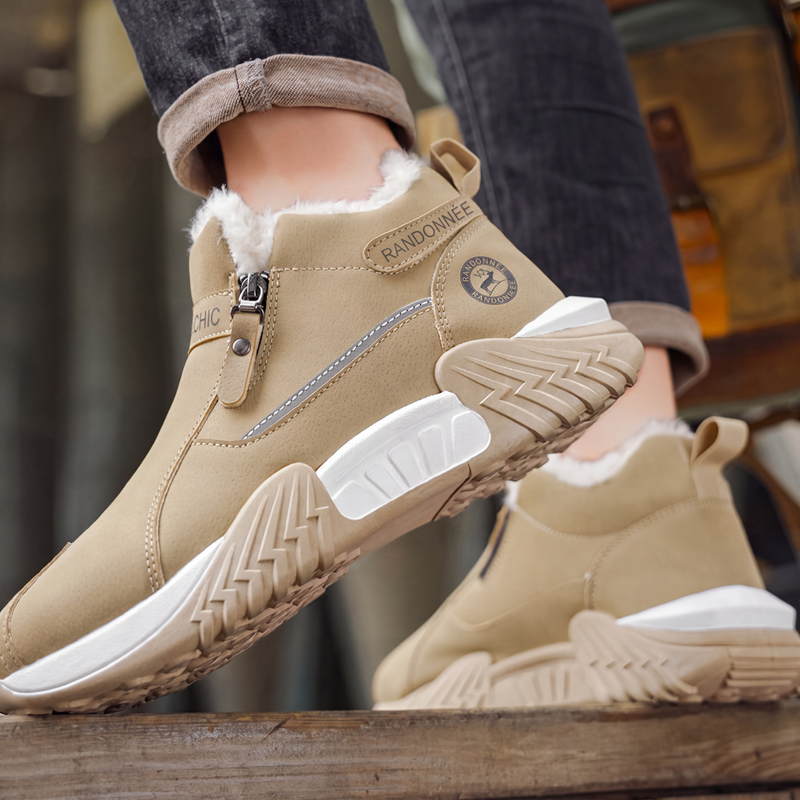Baskets décontractées chaudes et confortables pour hommes