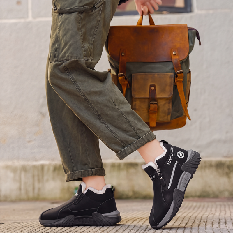 Baskets décontractées chaudes et confortables pour hommes