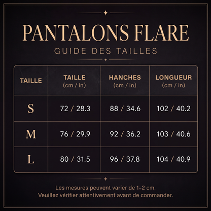 Legging évasé doublé de peluche pour femme