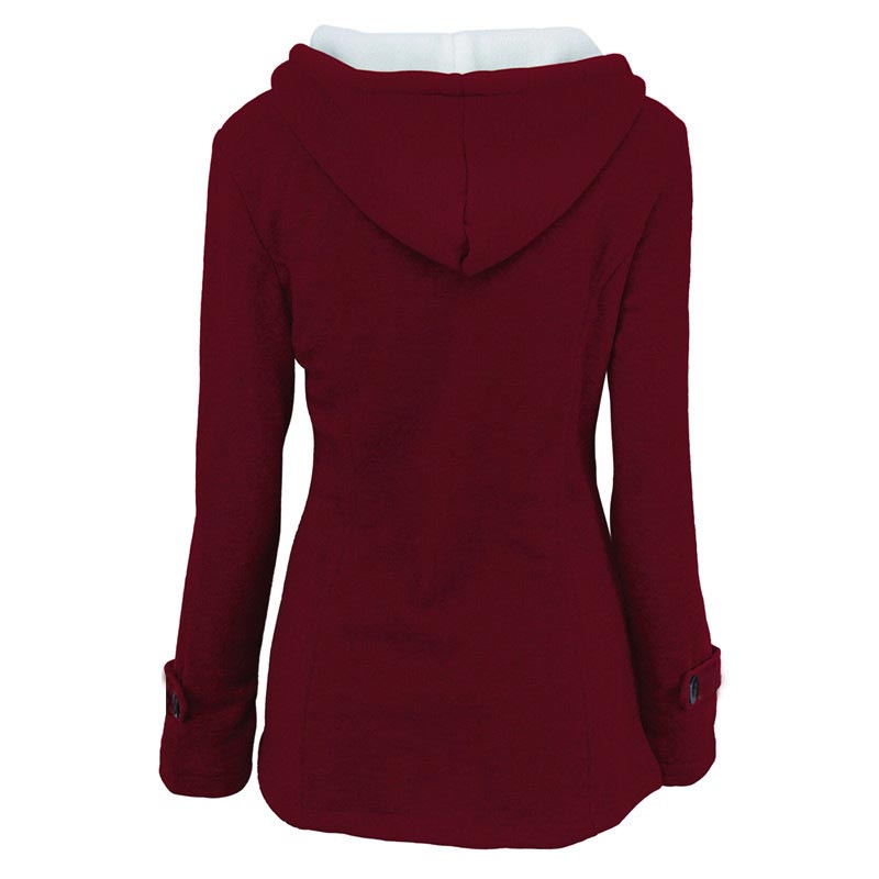 🌸 OFFRE LIMITÉE –50% ! ✨ Veste à capuche mi-longue et épaisse pour femme