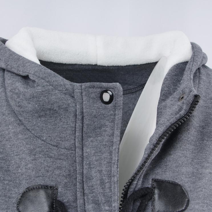 🌸 OFFRE LIMITÉE –50% ! ✨ Veste à capuche mi-longue et épaisse pour femme