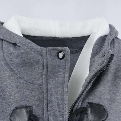 🌸 OFFRE LIMITÉE –50% ! ✨ Veste à capuche mi-longue et épaisse pour femme