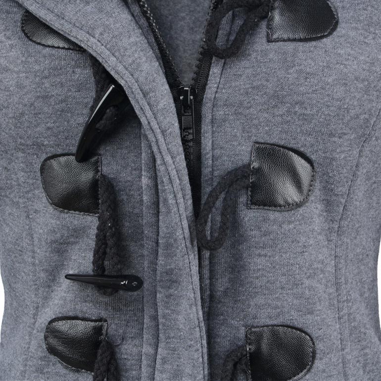 🌸 OFFRE LIMITÉE –50% ! ✨ Veste à capuche mi-longue et épaisse pour femme