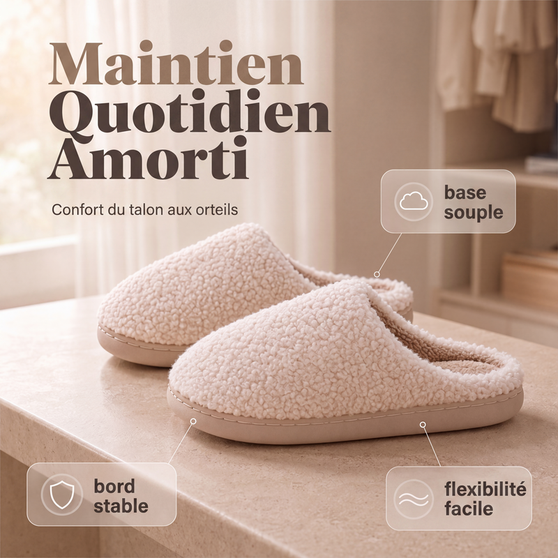 Chaussons d'hiver confortables pour hommes et femmes