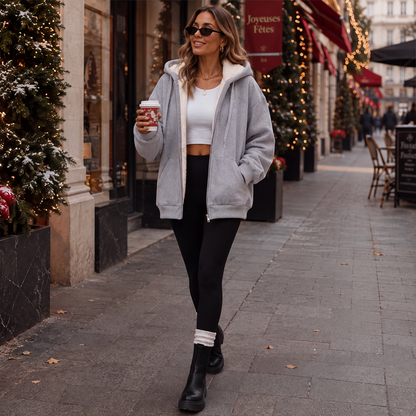 Veste à capuche chaude d'hiver pour femme