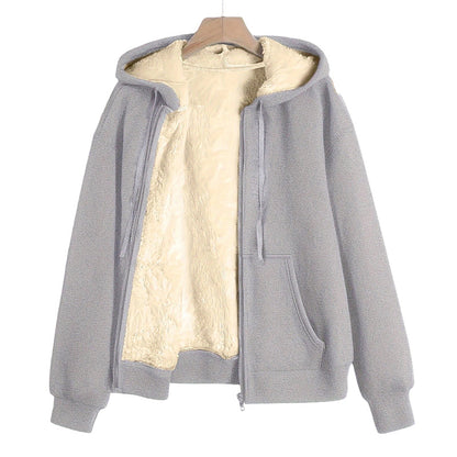 Veste à capuche chaude d'hiver pour femme
