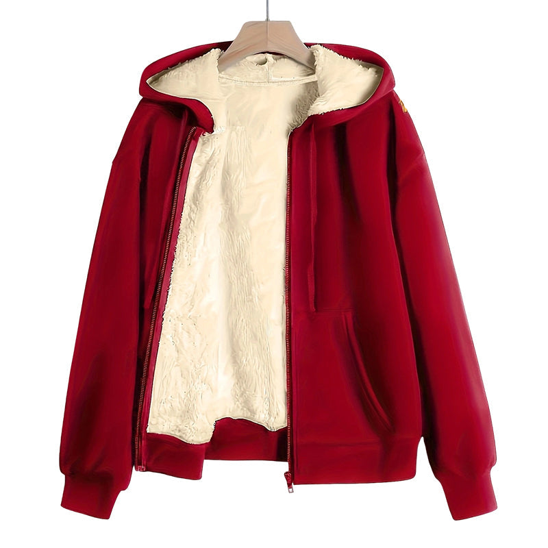 Veste à capuche chaude d'hiver pour femme