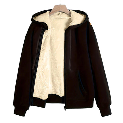 Veste à capuche chaude d'hiver pour femme