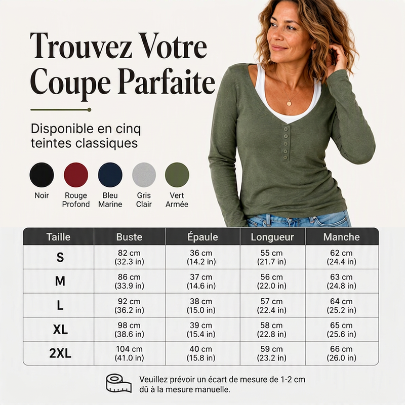 Haut femme à bloc de couleurs effet deux pièces avec col fantaisie