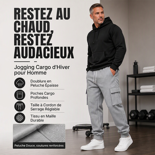 Joggers cargo amples pour homme avec cordon de serrage