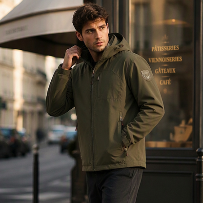 Veste imperméable et coupe-vent polyvalente pour homme