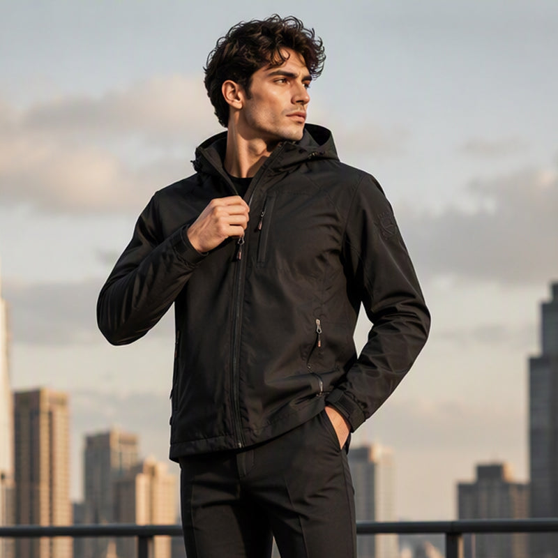 Veste imperméable et coupe-vent polyvalente pour homme