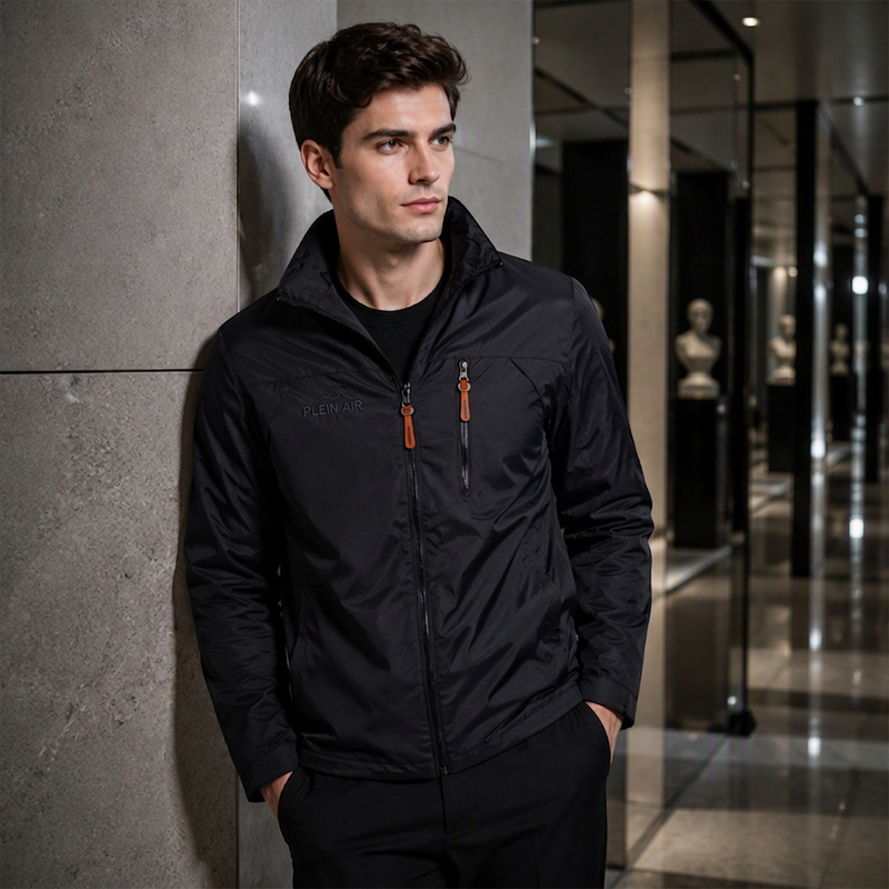Veste imperméable et coupe-vent polyvalente pour homme
