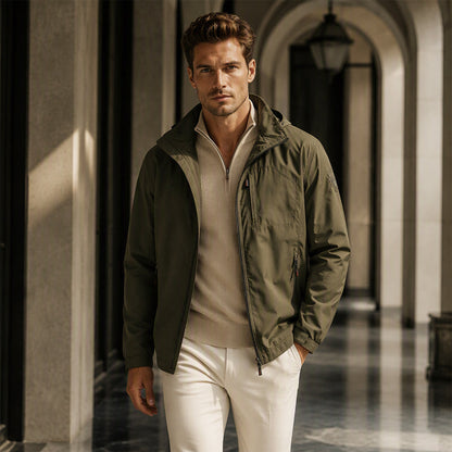 Veste imperméable et coupe-vent polyvalente pour homme