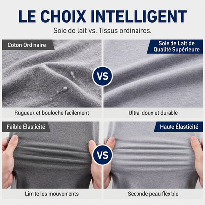 Haut col roulé factice ajusté pour homme