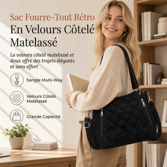 Sac à épaule élégant de grande capacité
