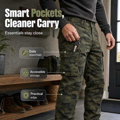 📢📢 50 % DE RÉDUCTION !! ⏰ Pantalon cargo droit d'extérieur pour homme
