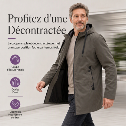 📢📢50 % DE RÉDUCTION !! ⏰ Coupe-vent ajusté à capuche pour homme
