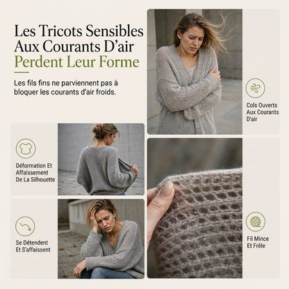 Manteau pull long cardigan long à col roulé et tricot torsadé pour femme