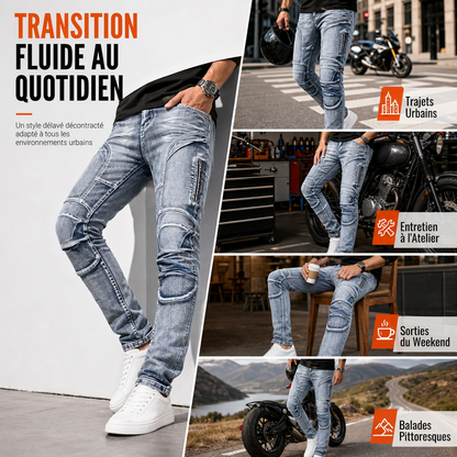 Jean stretch décontracté et confortable pour homme