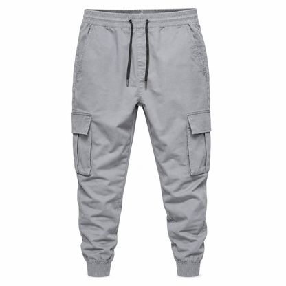 Pantalon cargo décontracté pour homme avec multiples poches et cordon de serrage