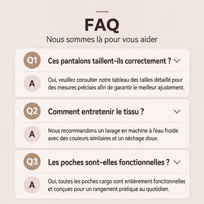 Pantalon cargo évasé à taille haute avec cordon de serrage pour femme