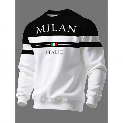 Sweat-shirt imprimé Milano Italia pour homme
