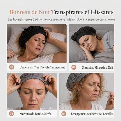 Bonnet à filet pour cheveux en maille élastique et respirant avec bande large, couvre-cheveux ajouré