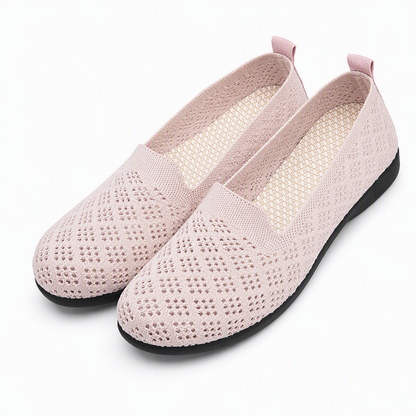 Ballerines à enfiler respirantes et ajourées pour femmes