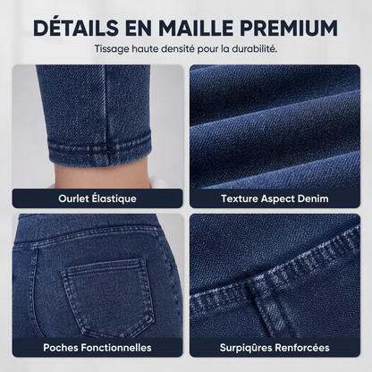 Jean minceur taille haute pour femme