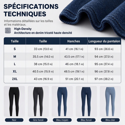 Jean minceur taille haute pour femme