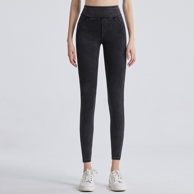 Jean minceur taille haute pour femme