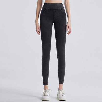 Jean minceur taille haute pour femme