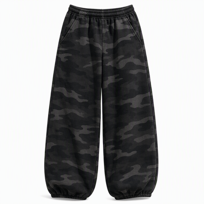 Pantalons de survêtement larges vintage délavés pour femme