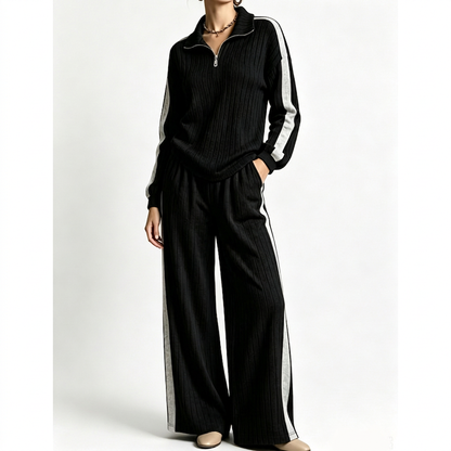 Ensemble sweat décontracté et pantalon large pour femme