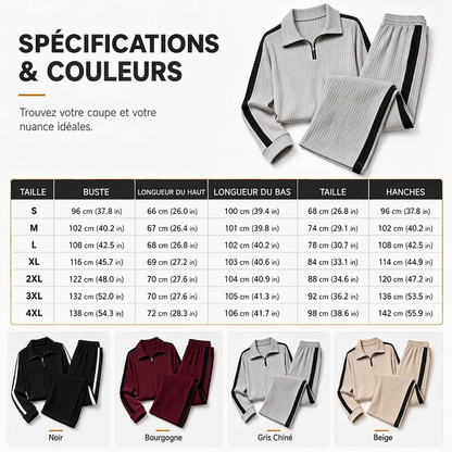 Ensemble sweat décontracté et pantalon large pour femme