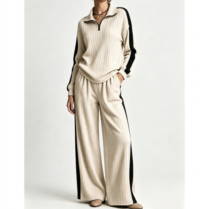 Ensemble sweat décontracté et pantalon large pour femme