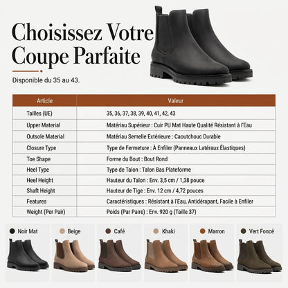 Bottines confortables décontractées pour femmes